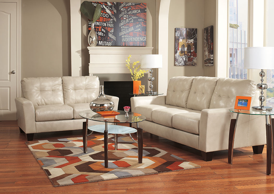 Paulie DuraBlend Taupe Sofa & Loveseat,ABF Benchcraft