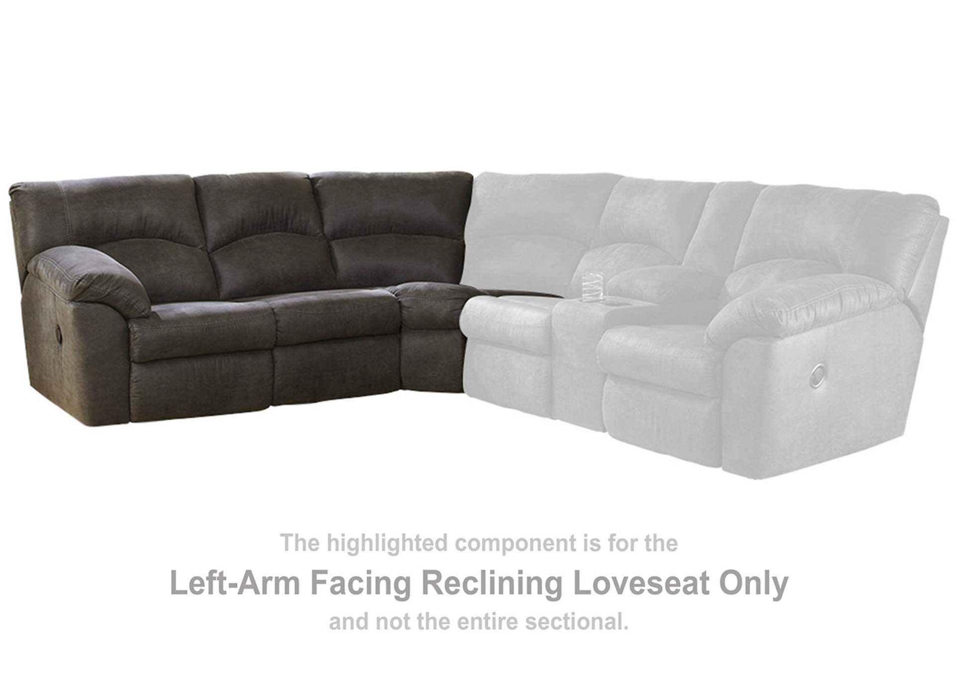 Tambo 2-Piece Sectional with Recliner,Signature Design By Ashley