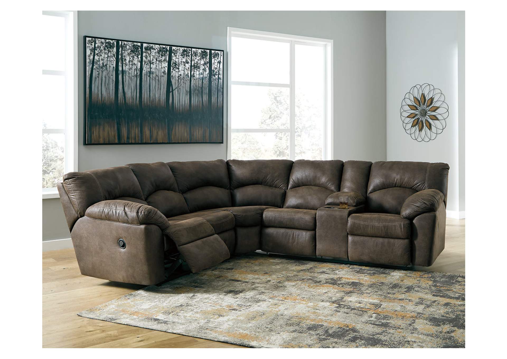 Tambo 2-Piece Reclining Sectional,Signature Design By Ashley