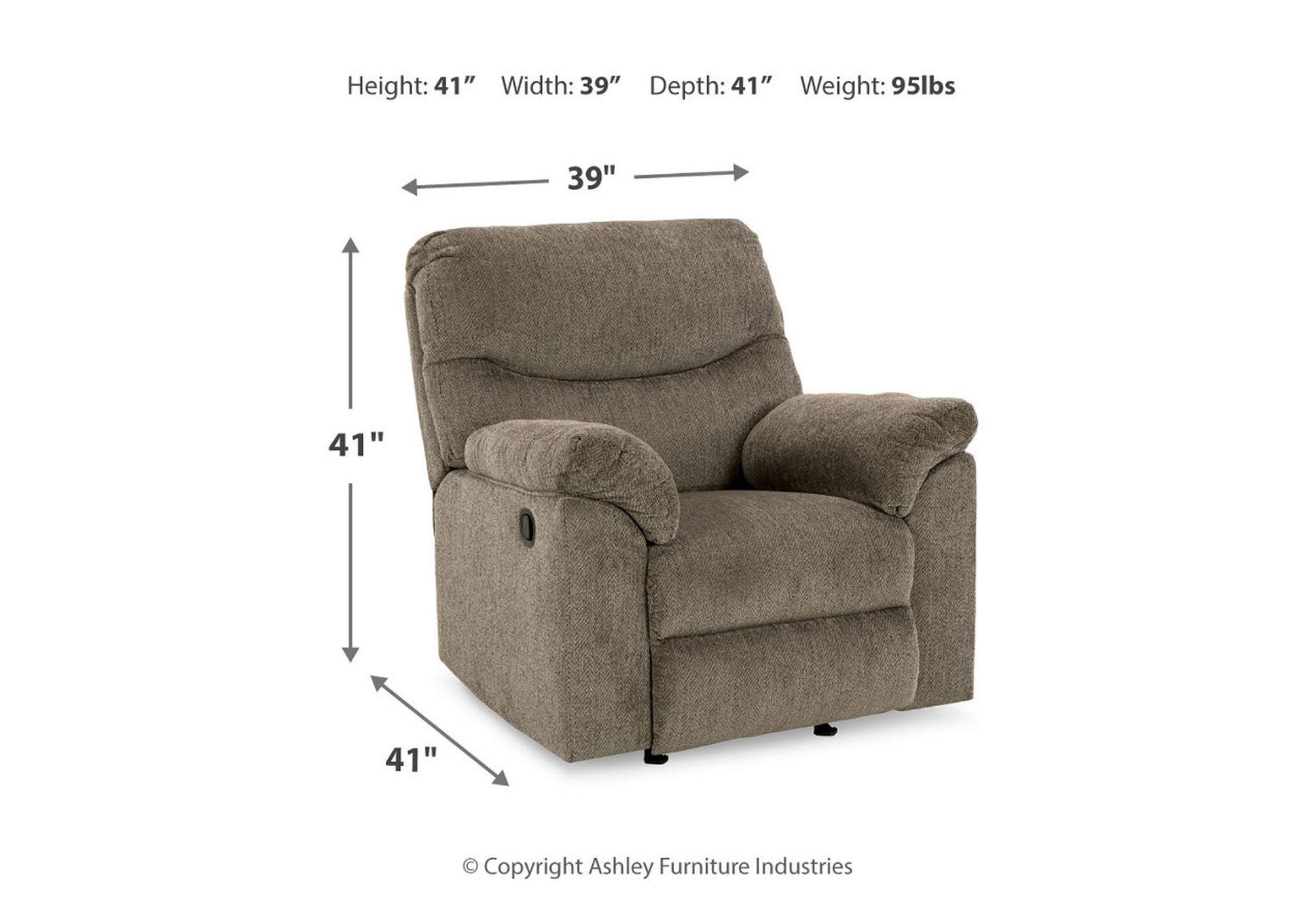 Alphons Sofa, Loveseat and Recliner,Signature Design By Ashley