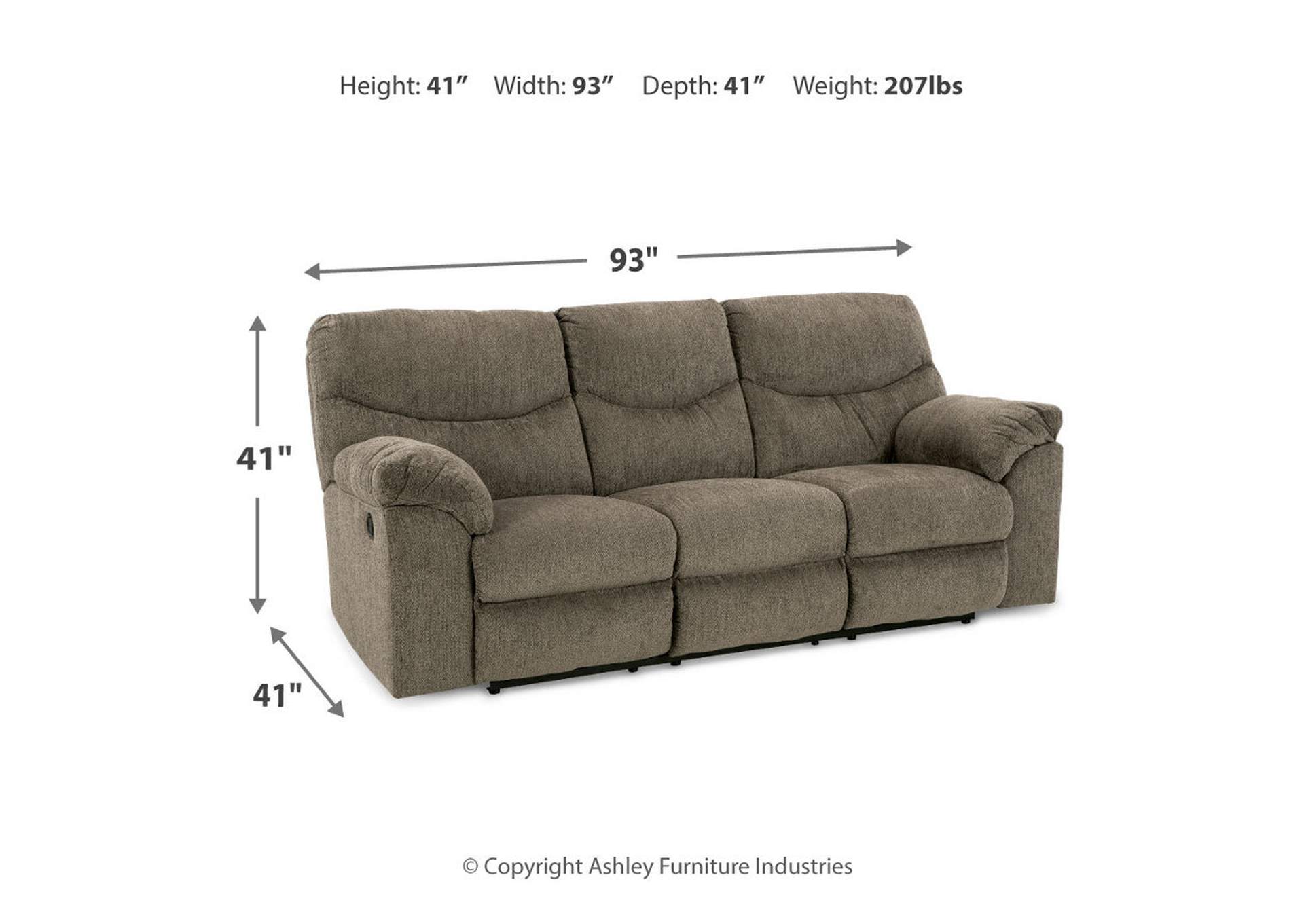 Alphons Reclining Sofa,Signature Design By Ashley