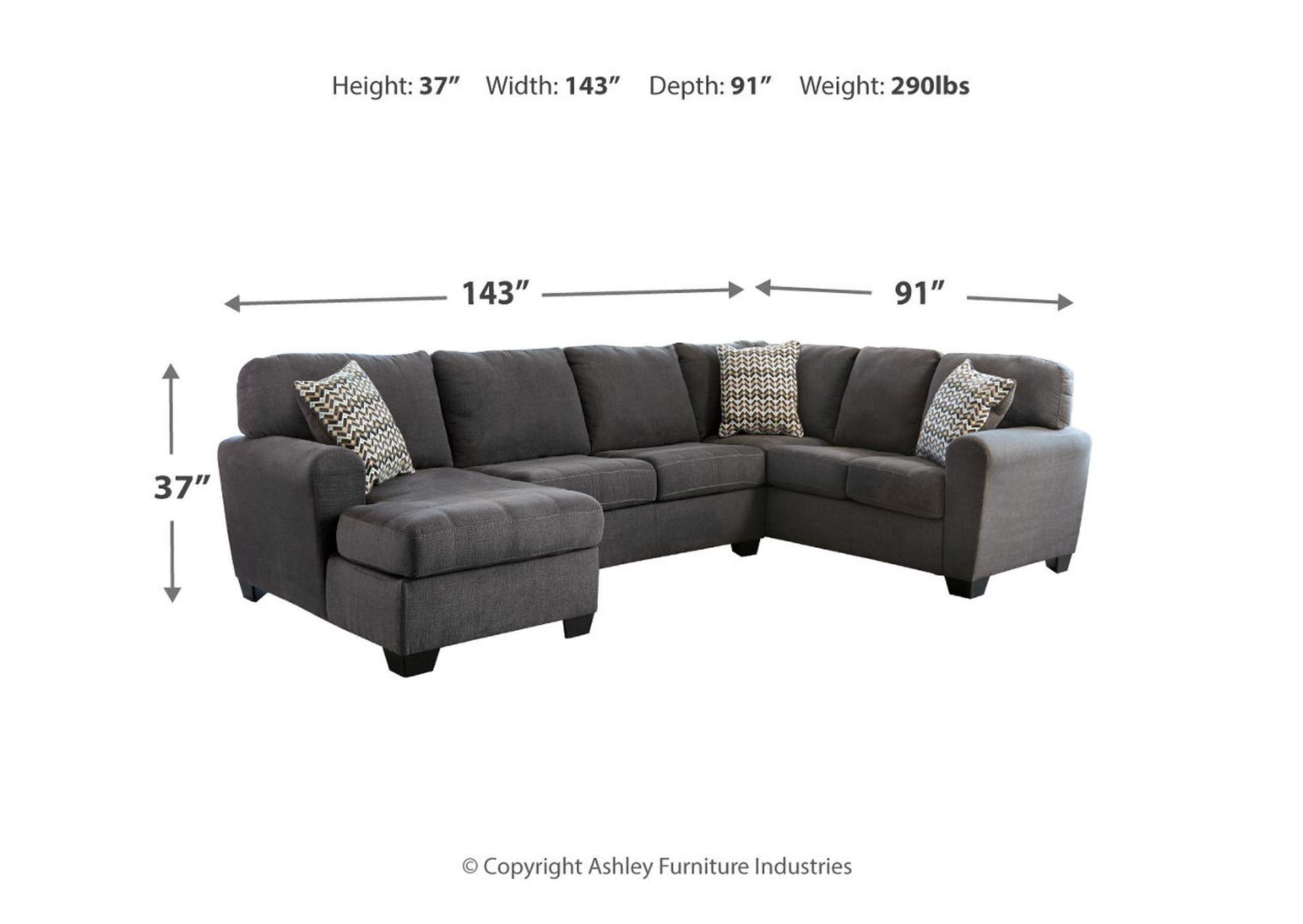 Ambee 3-Piece Sectional with Ottoman,Benchcraft
