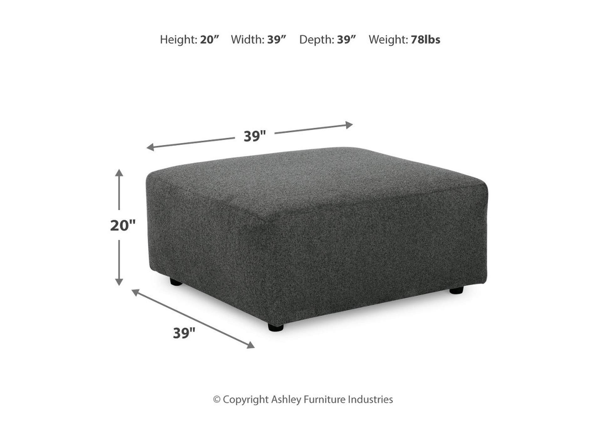 Edenfield Oversized Accent Ottoman,Signature Design By Ashley