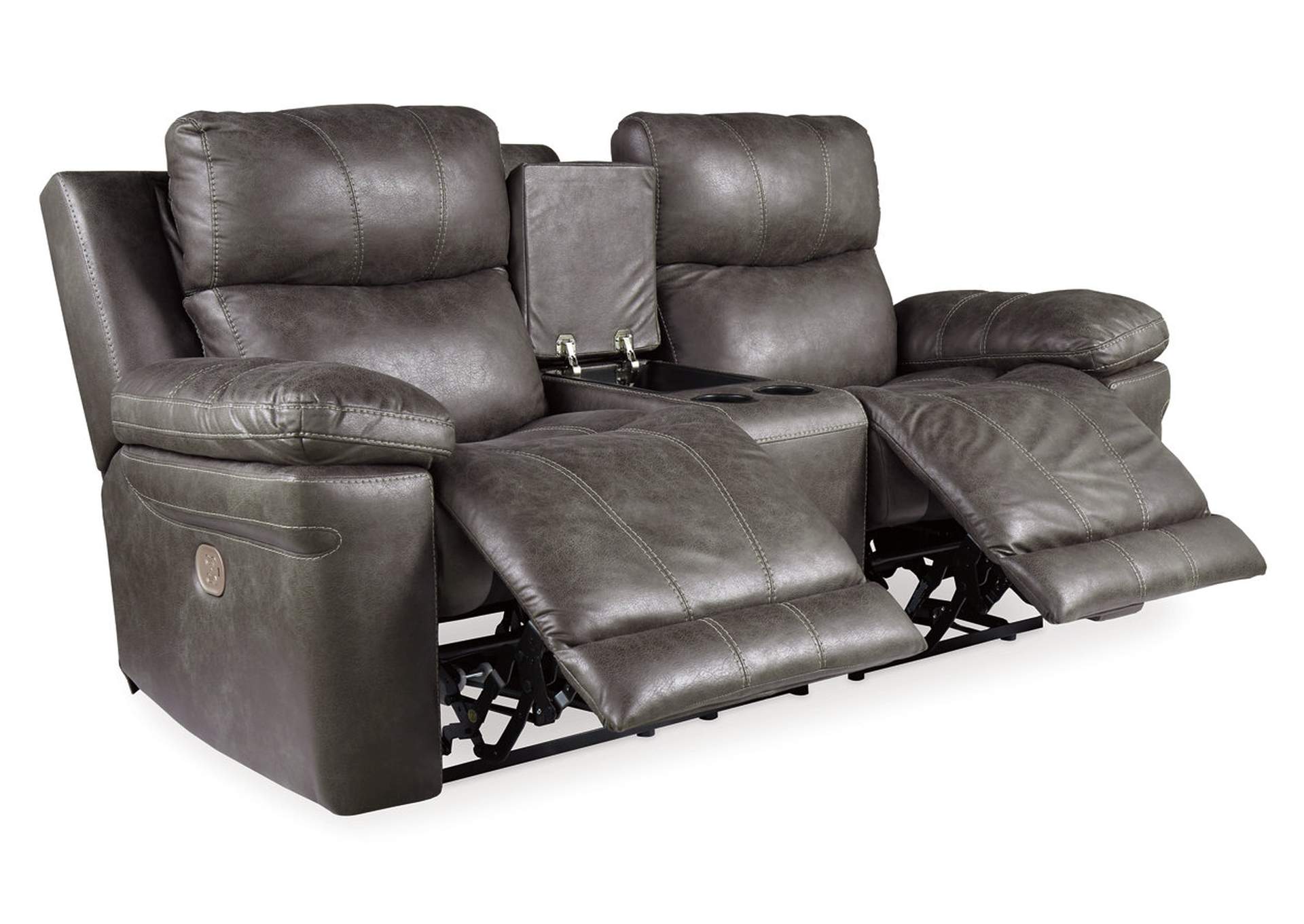 Erlangen Power Reclining Loveseat with Console,Signature Design By Ashley