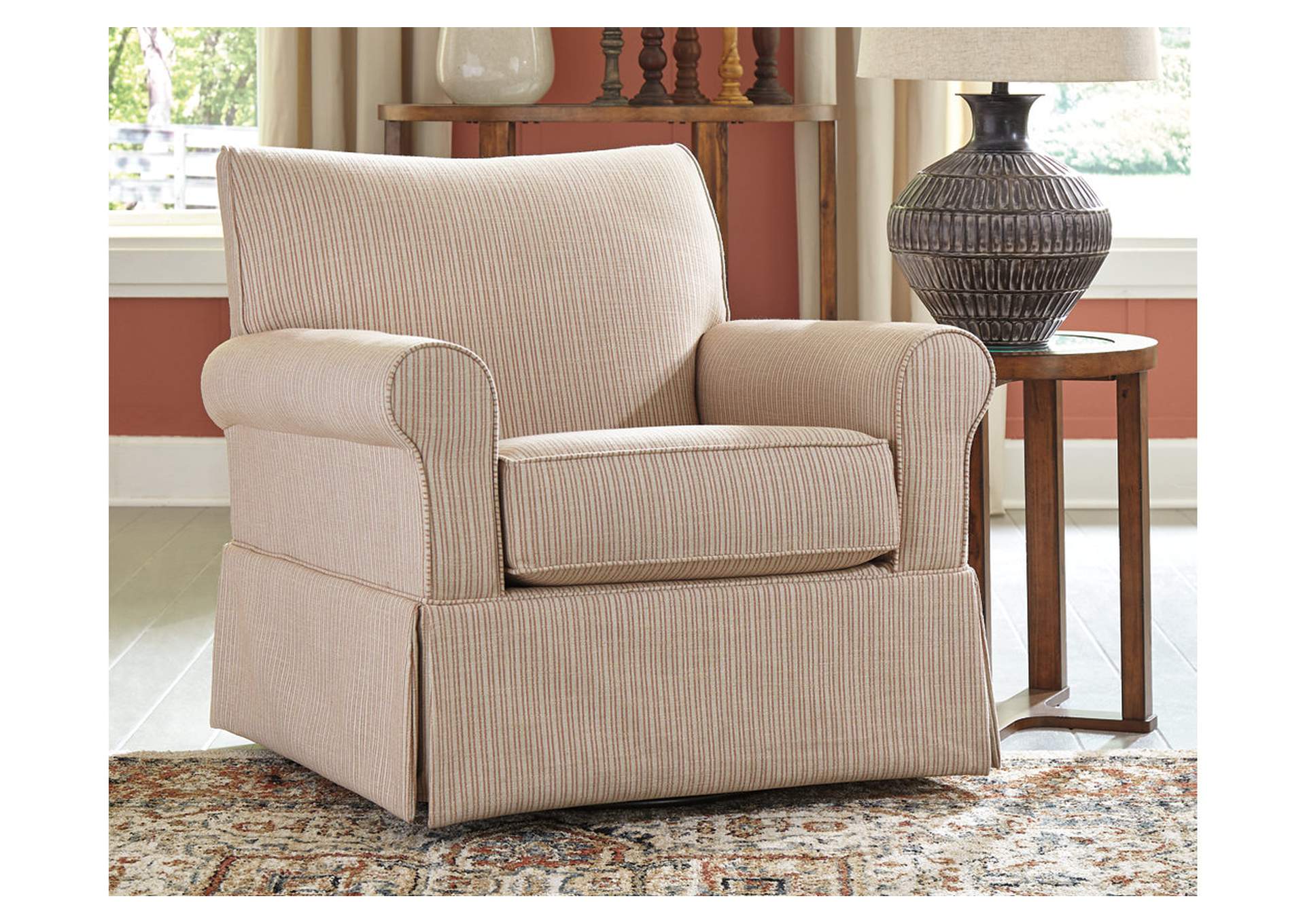 swivel glider accent chair