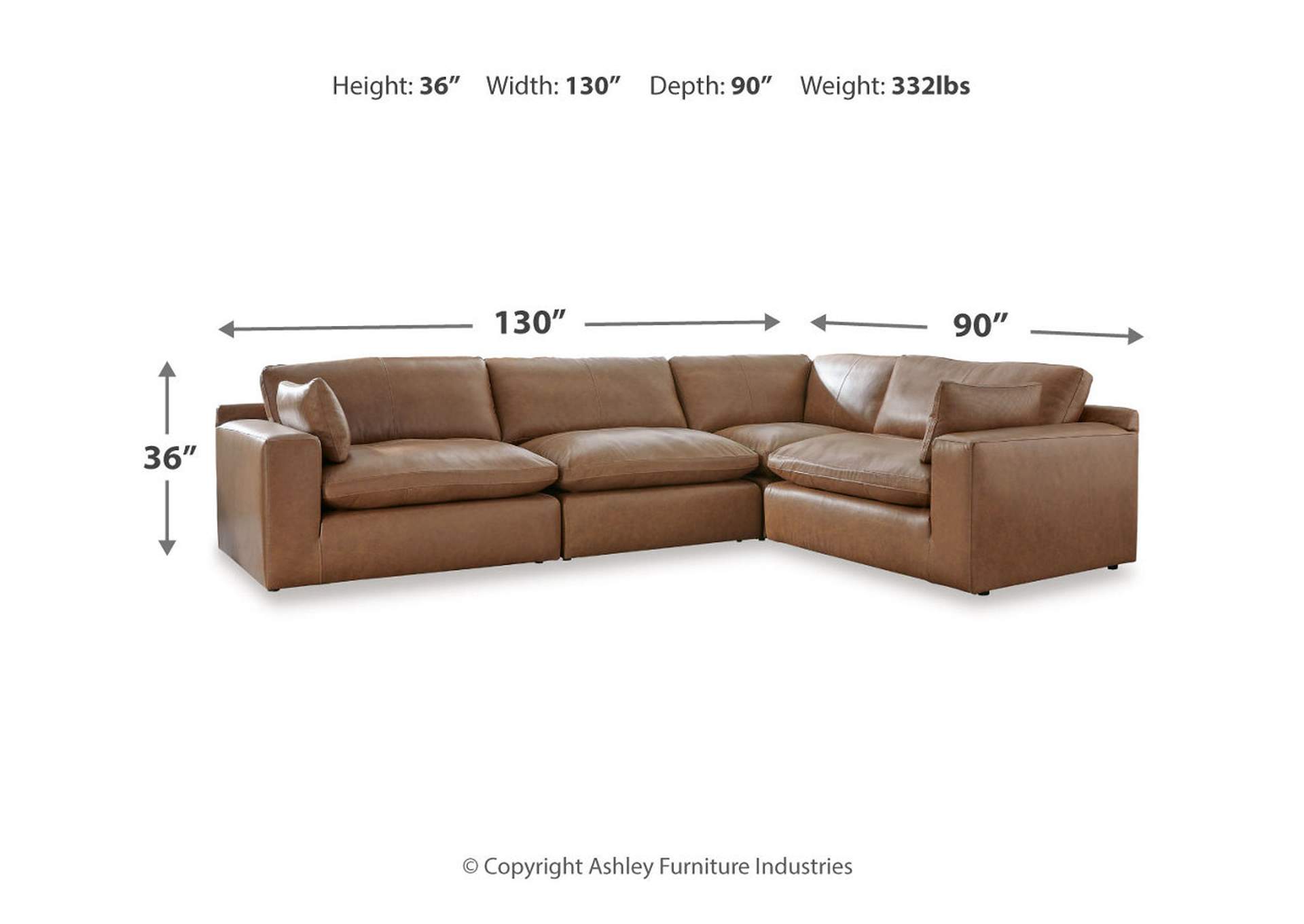 Emilia 4-Piece Sectional,Signature Design By Ashley