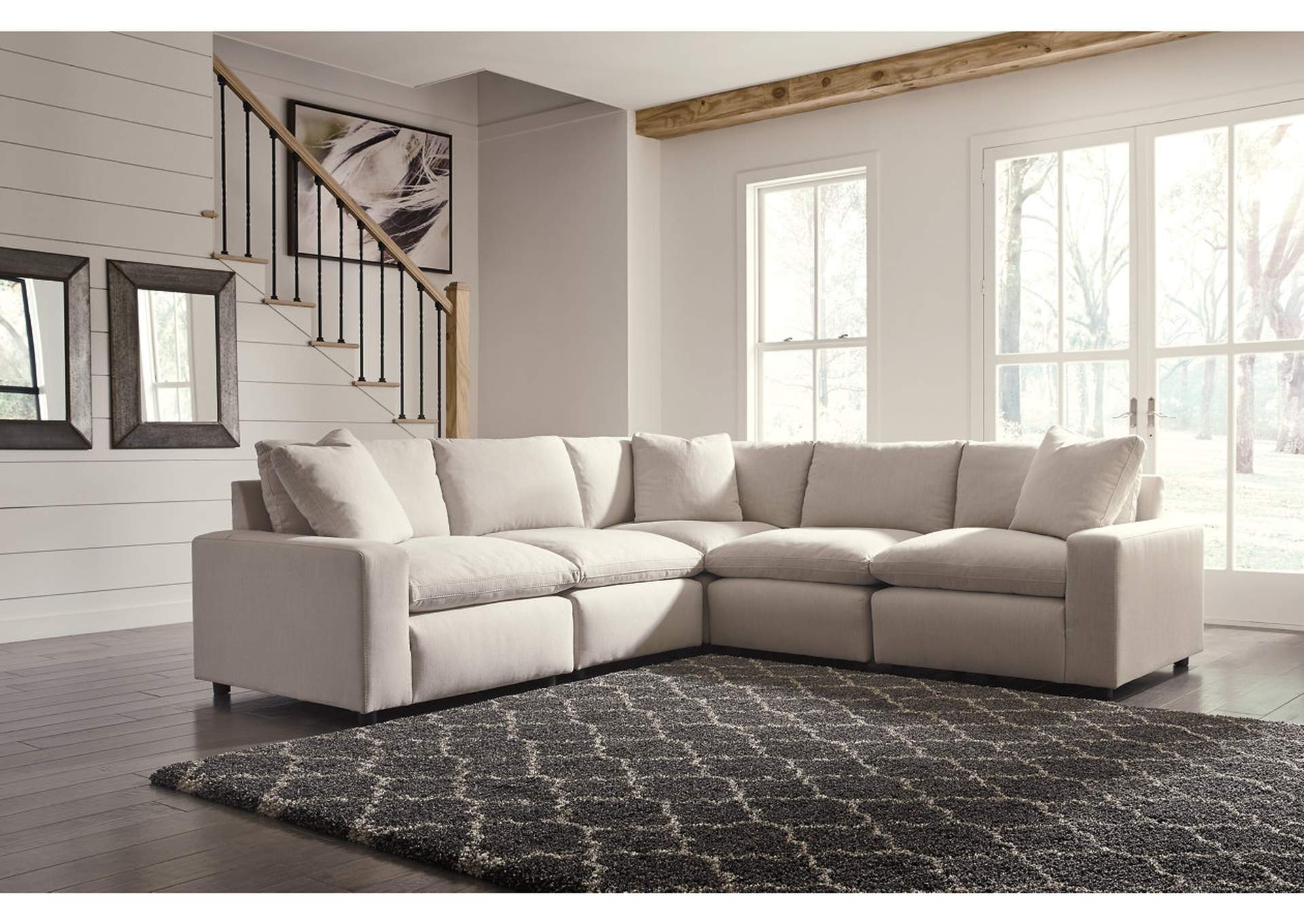 Savesto 5-Piece Sectional with Ottoman,Signature Design By Ashley