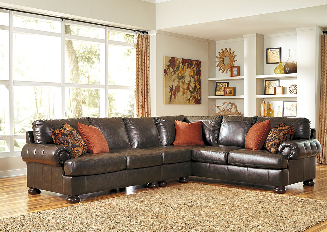 Nesbit DuraBlend® Antique Extended Sectional,ABF Benchcraft