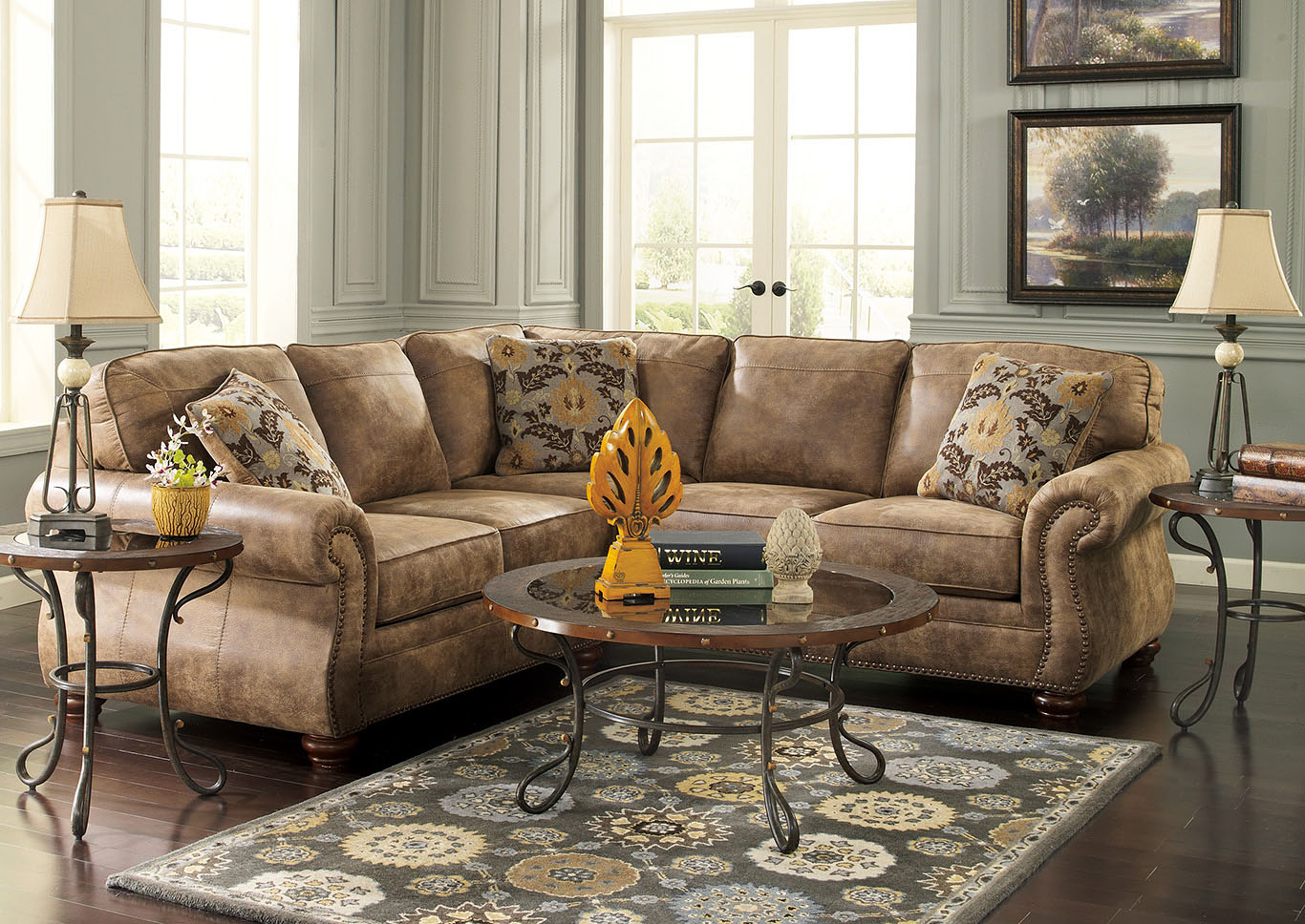 Larkinhurst Earth Sectional,ABF Signature Design by Ashley