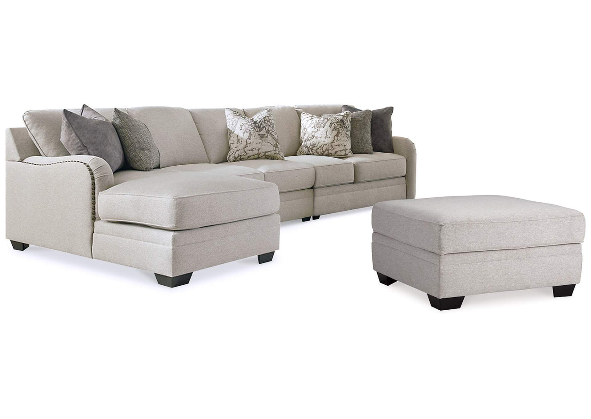 Dellara 3-Piece Sectional with Ottoman,Benchcraft