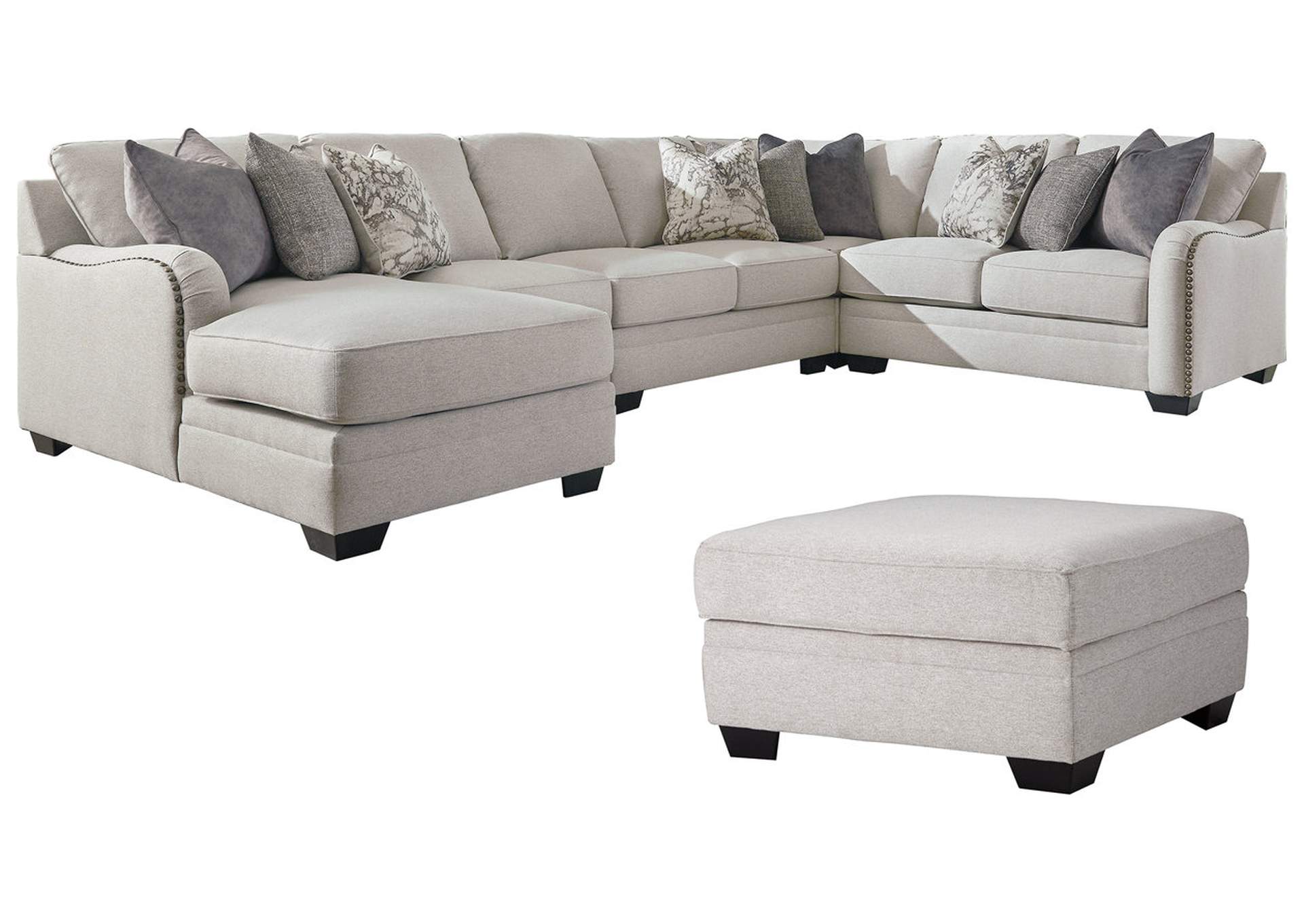 Dellara 5-Piece Sectional with Ottoman,Benchcraft