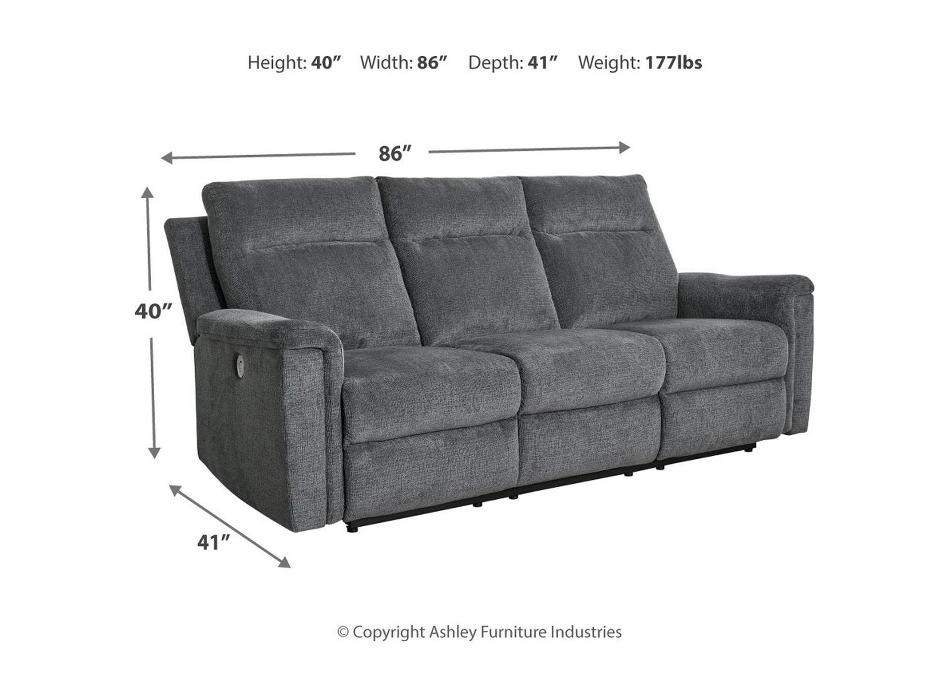 Barnsana Power Reclining Sofa,Signature Design By Ashley