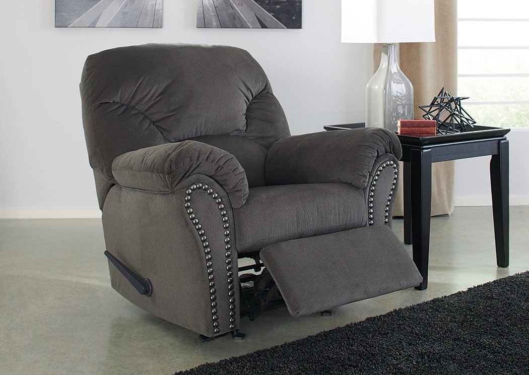 Kinlock Charcoal Rocker Recliner,ABF Signature Design by Ashley