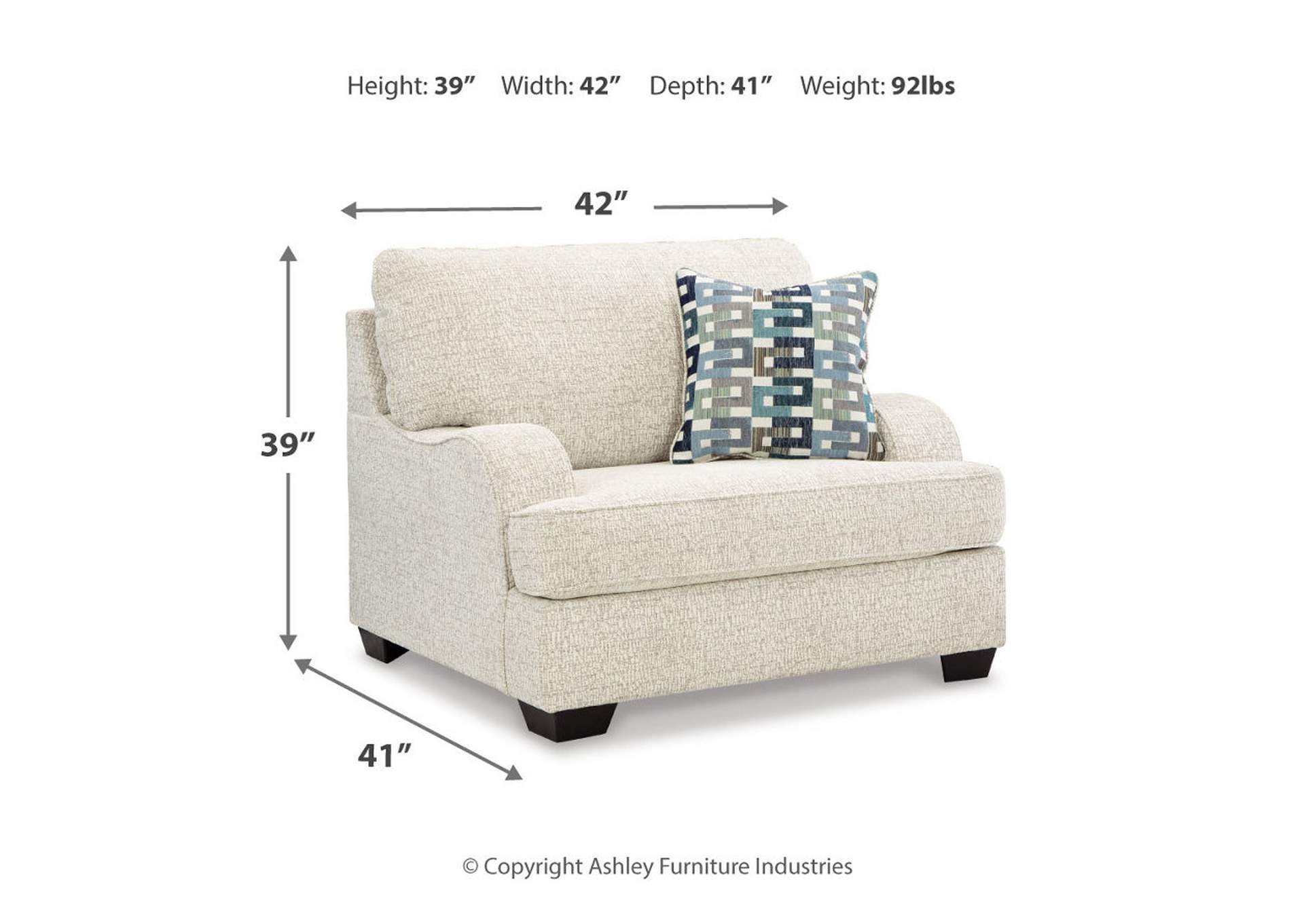 Brebryan Oversized Chair and Ottoman,Signature Design By Ashley