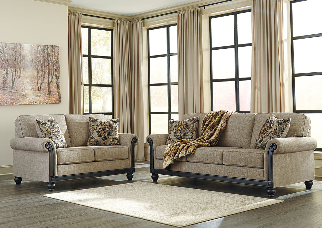 Blackwood Taupe Sofa and Loveseat,ABF Signature Design by Ashley
