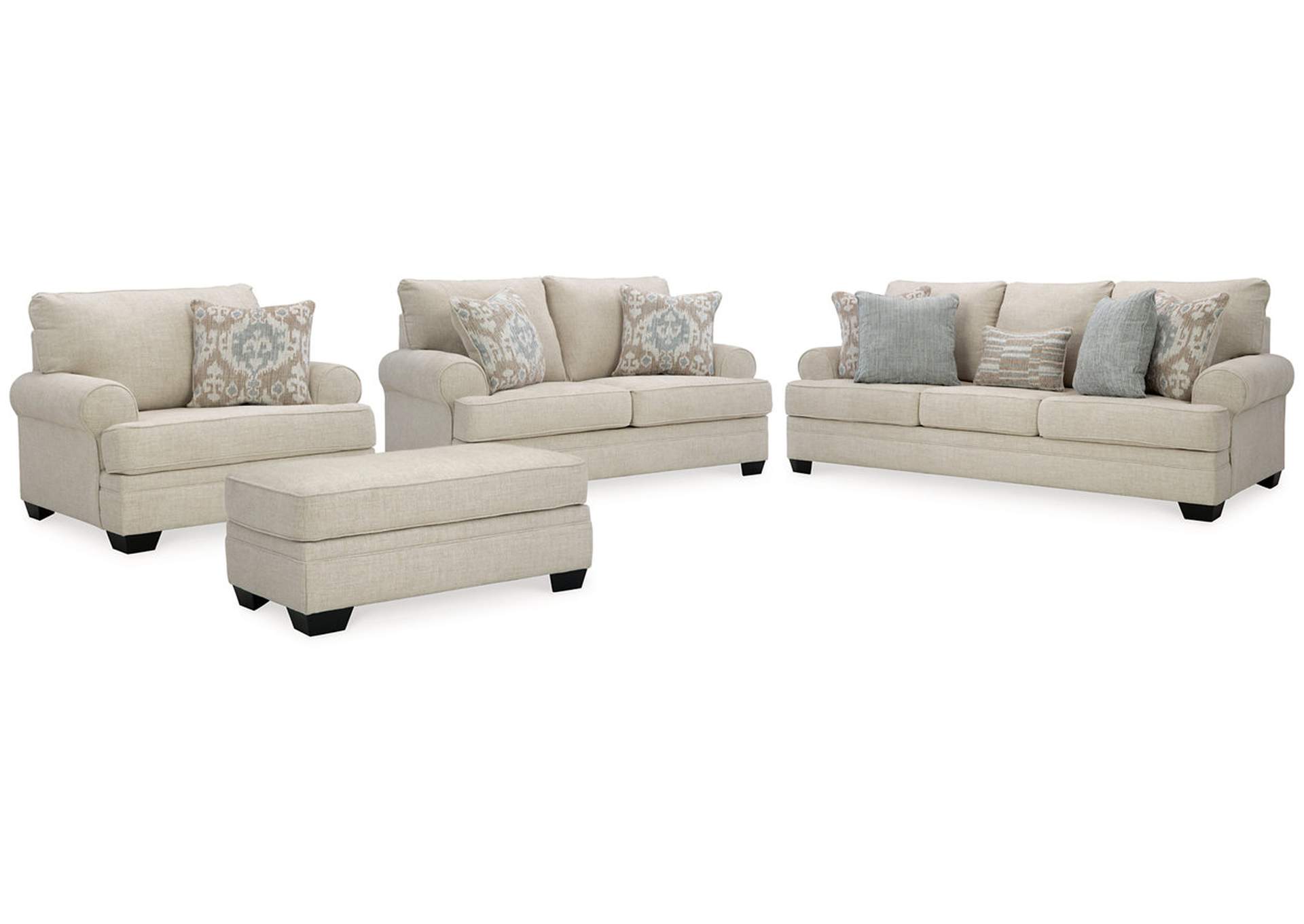 Rilynn Sofa, Loveseat, Chair and Ottoman,Benchcraft