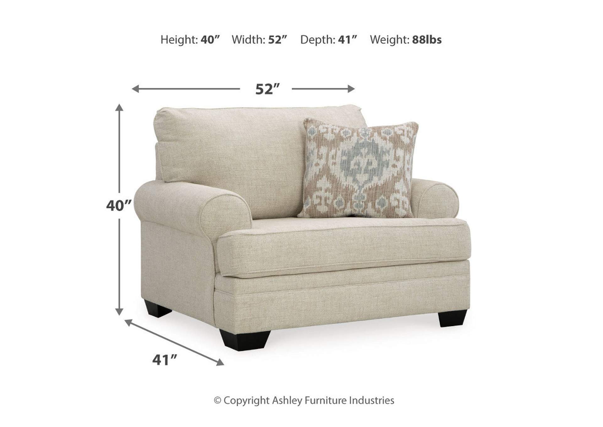 Rilynn Sofa, Loveseat, Oversized Chair and Ottoman,Benchcraft