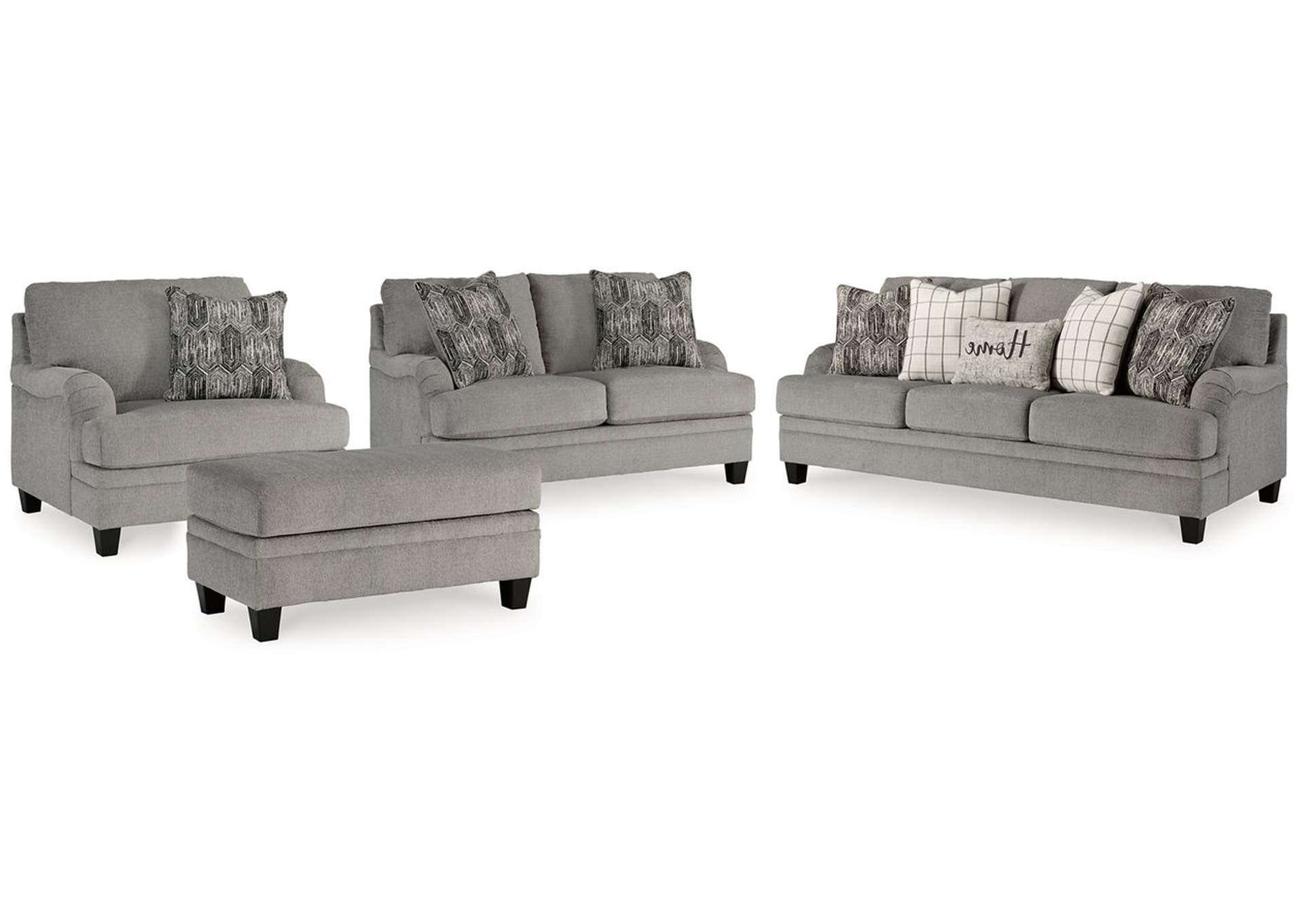 Davinca Sofa, Loveseat, Oversized Chair and Ottoman,Benchcraft