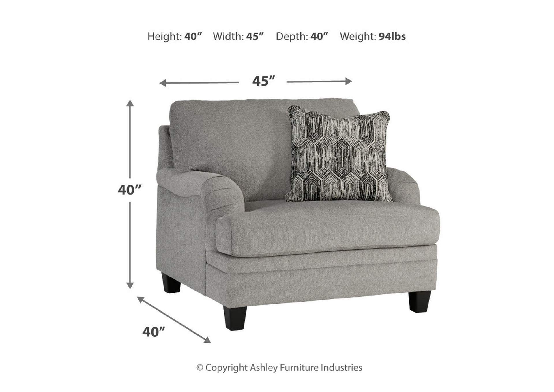 Davinca Chair and Ottoman,Benchcraft