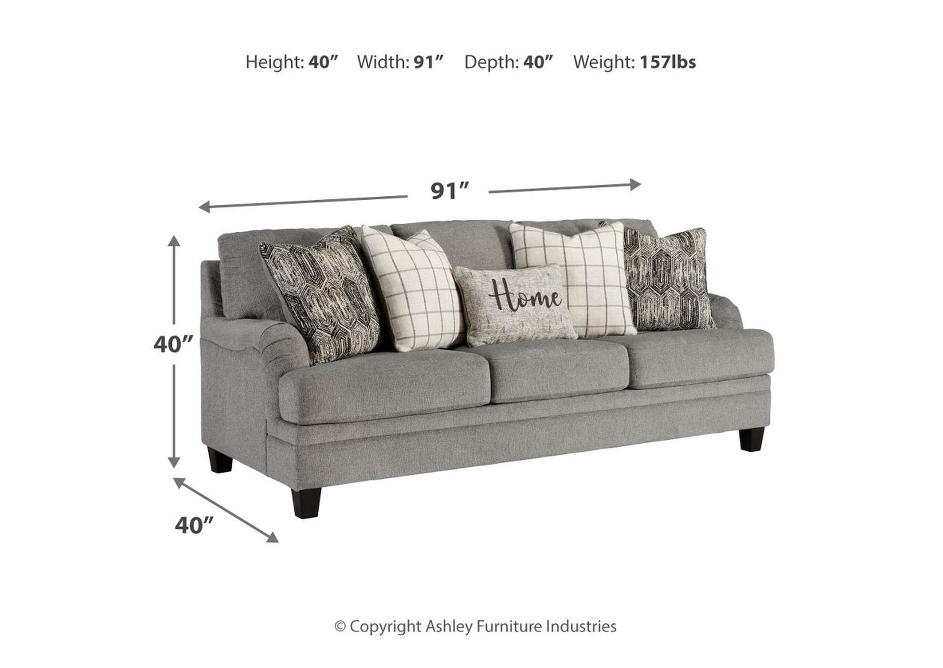 Davinca Sofa, Loveseat, Oversized Chair and Ottoman,Benchcraft