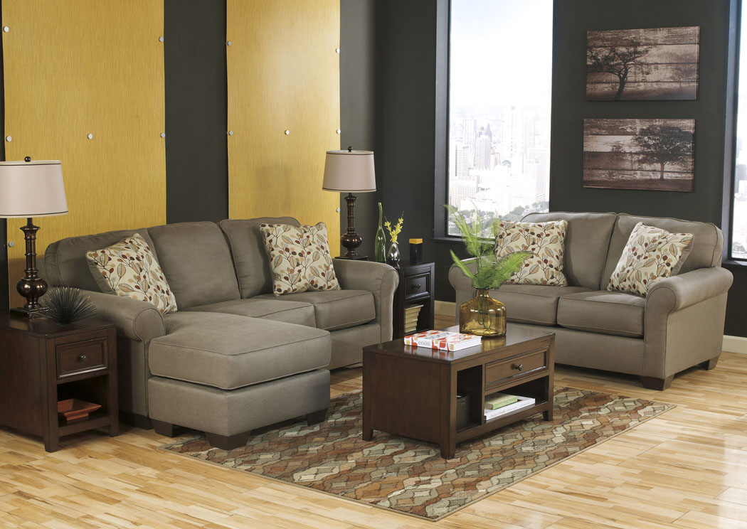 Danely Dusk Sofa Chaise & Loveseat,ABF Benchcraft