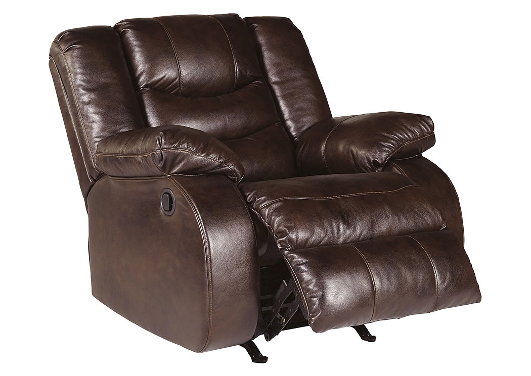Neverfield Chocolate Rocker Recliner,ABF Signature Design by Ashley