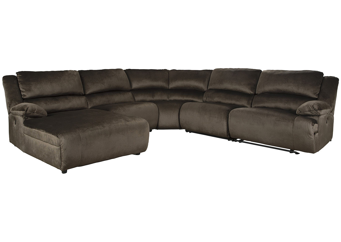 Clonmel 5 Piece Reclining Sectional with Chaise El Encanto Furniture By
