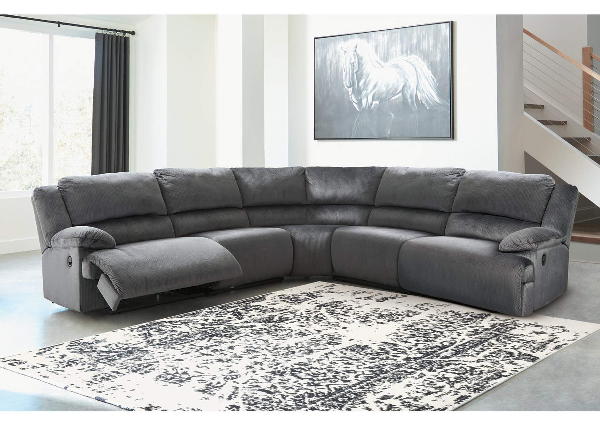 Clonmel 5-Piece Reclining Sectional,Signature Design By Ashley