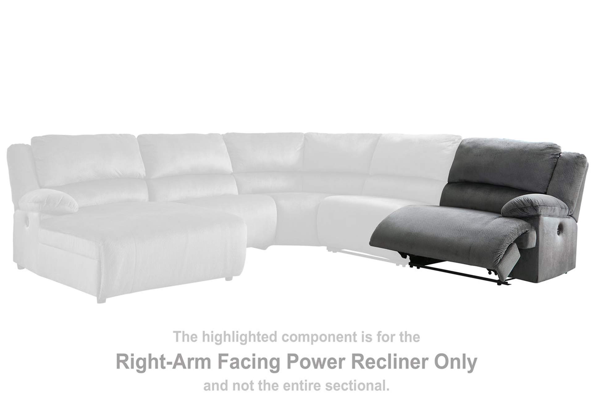 Clonmel 5-Piece Power Reclining Sectional with Chaise,Signature Design By Ashley