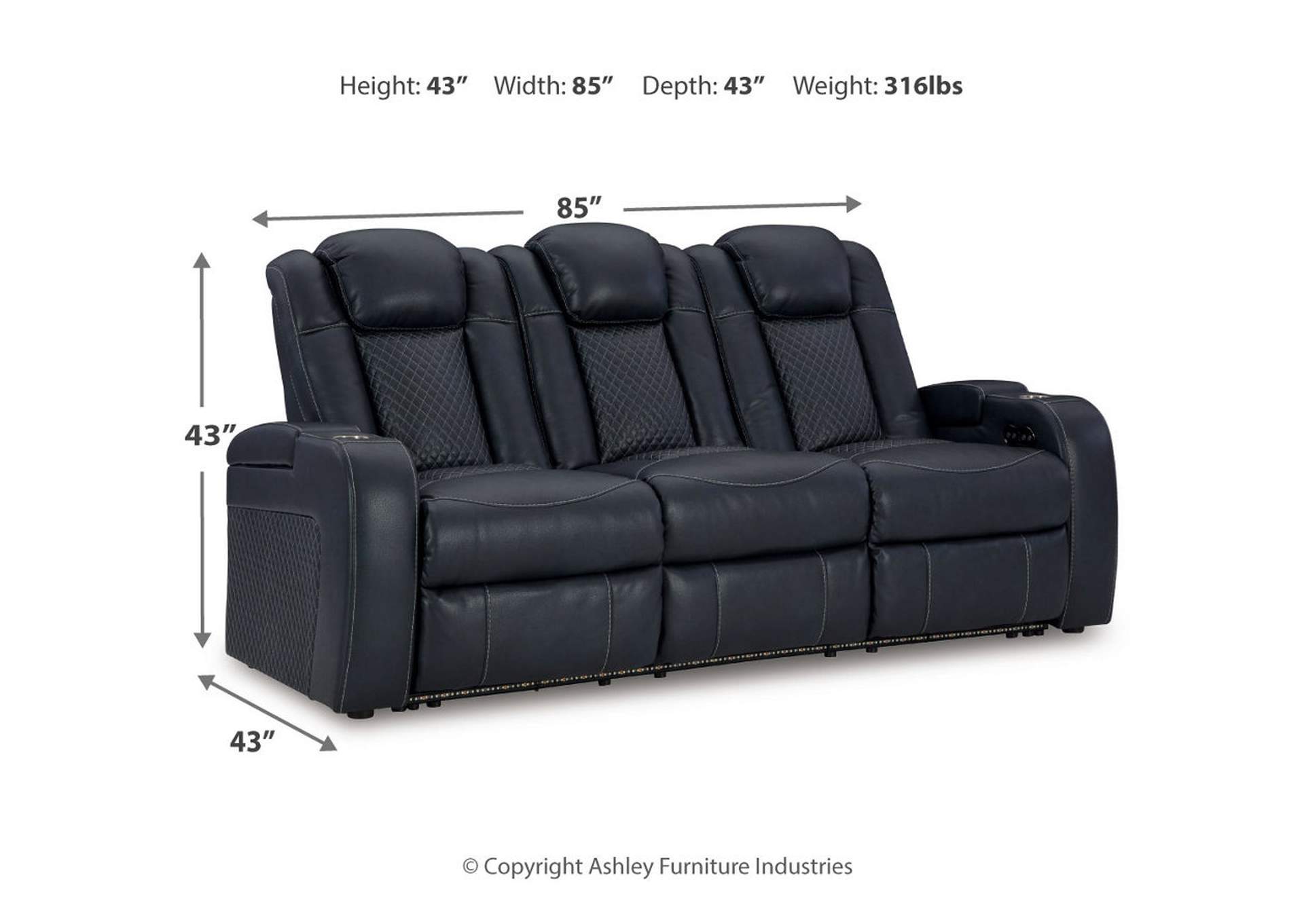 Fyne-Dyme Power Reclining Sofa,Signature Design By Ashley