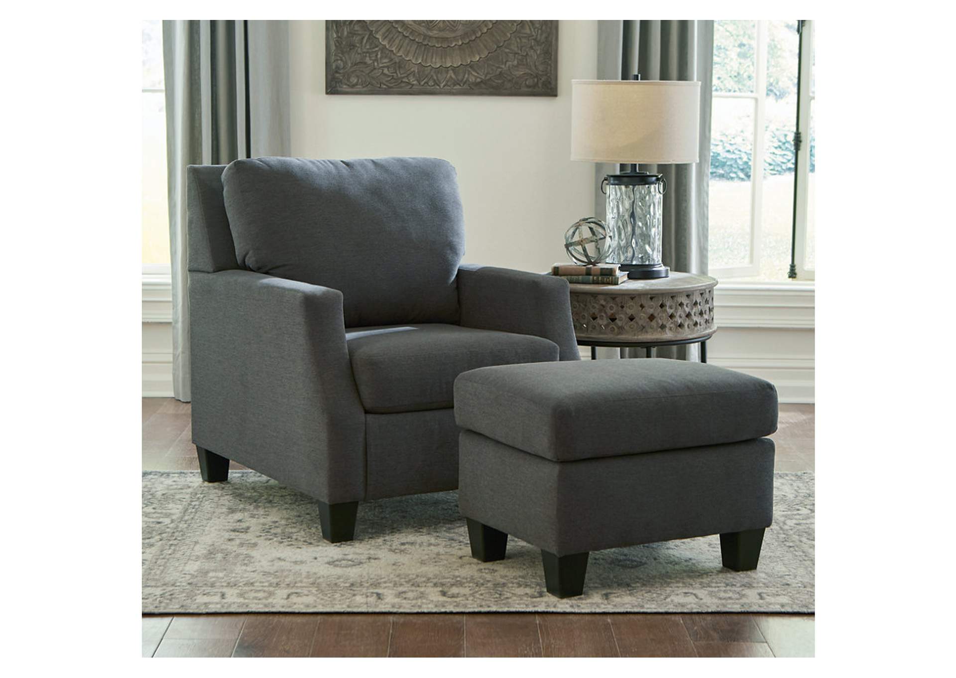 Bayonne Chair and Ottoman,Signature Design By Ashley