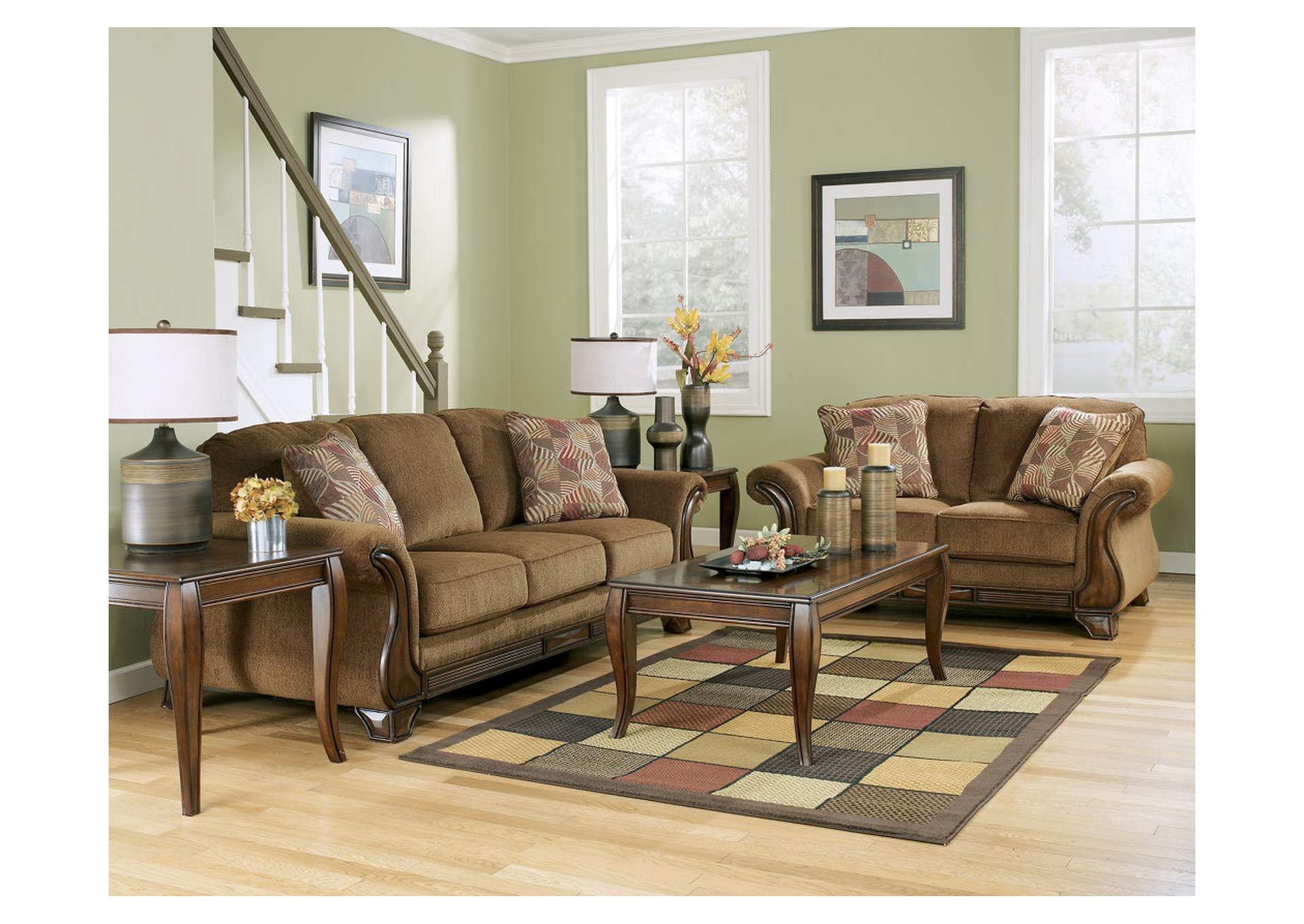 Montgomery Mocha Sofa & Loveseat,ABF Signature Design by Ashley