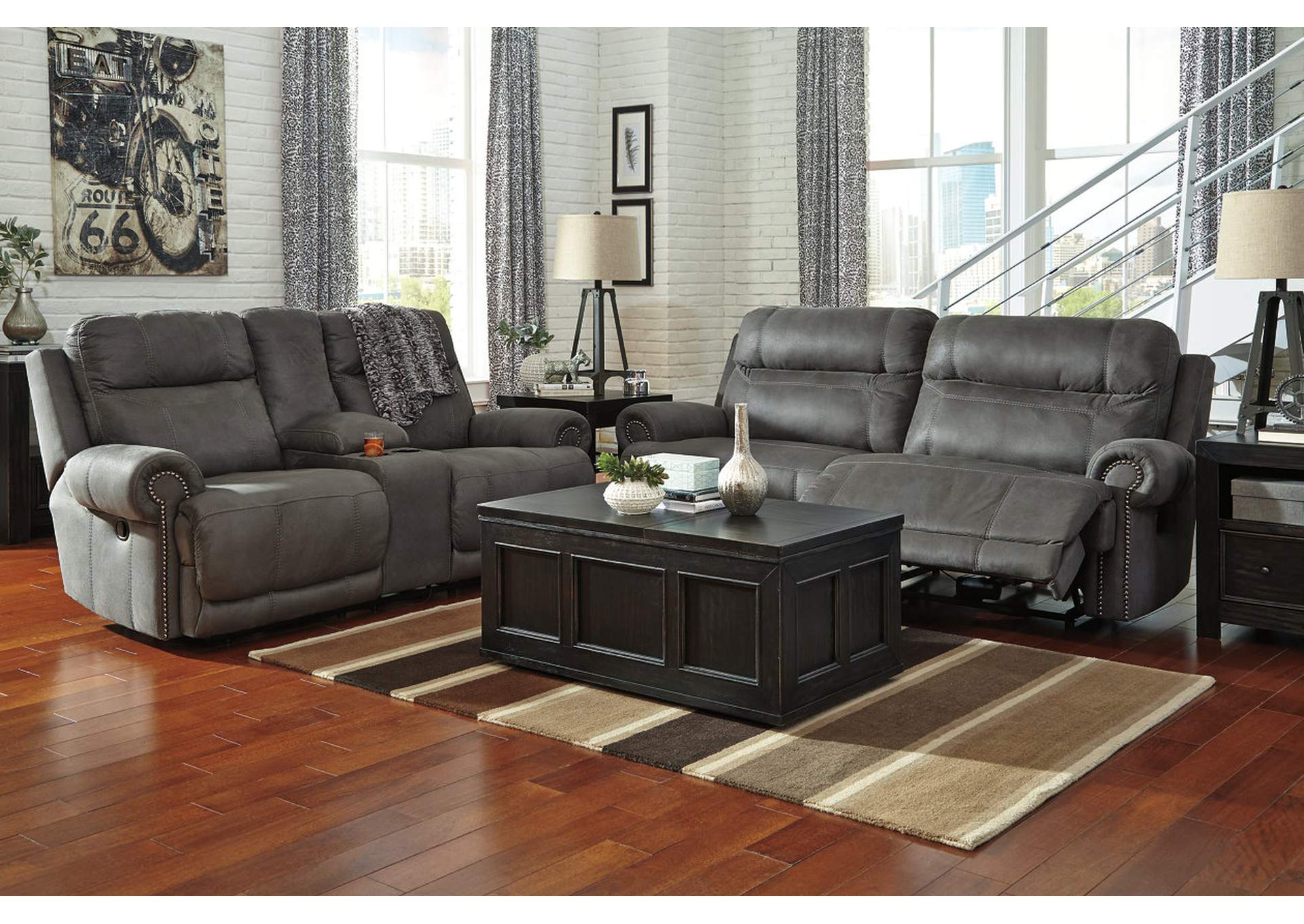 Austere Reclining Sofa,Signature Design By Ashley