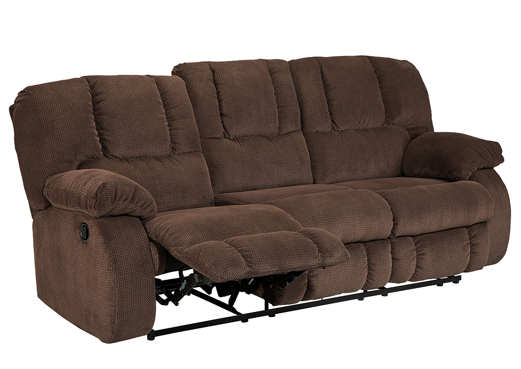 Roan Cocoa Reclining Sofa,ABF Benchcraft