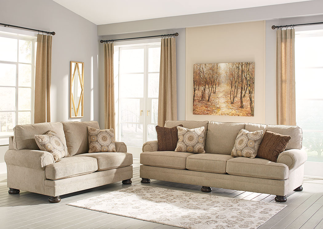 Quarry Hill Quartz Sofa and Loveseat,ABF Benchcraft