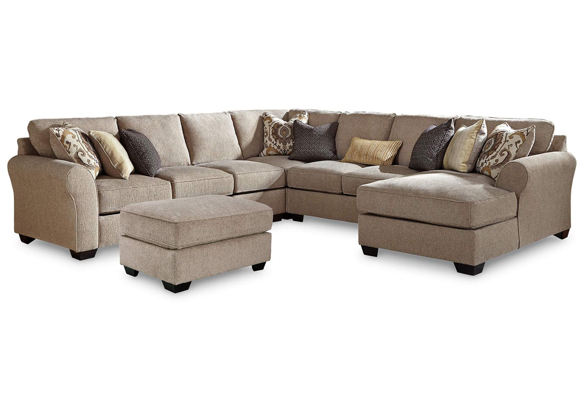 Benchcraft pantomine clearance driftwood sectional stores