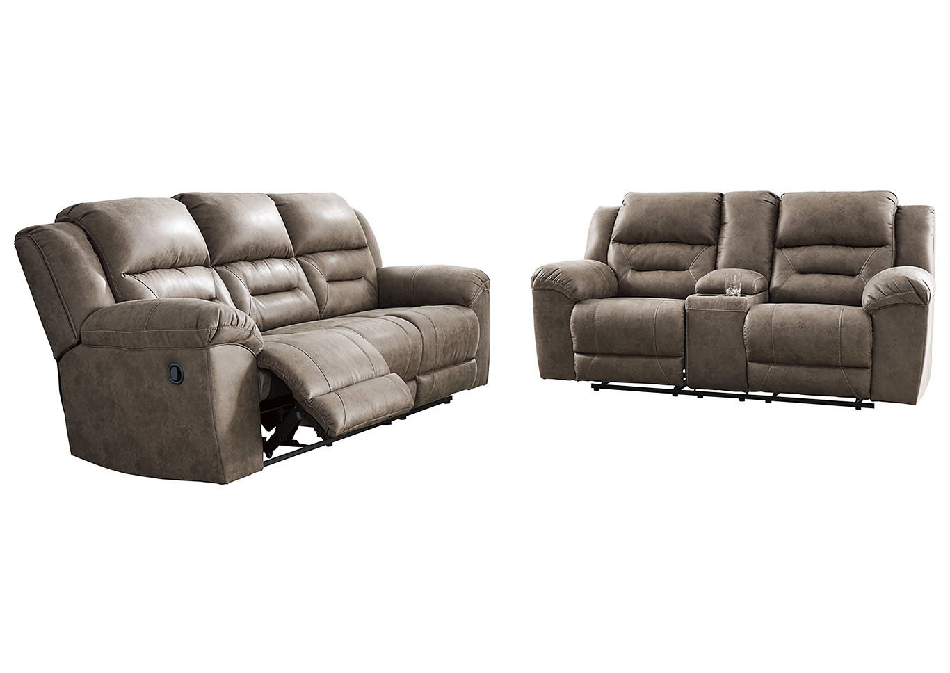 Stoneland Fossil Reclining Sofa And, Best Leather Reclining Sofa And Loveseat