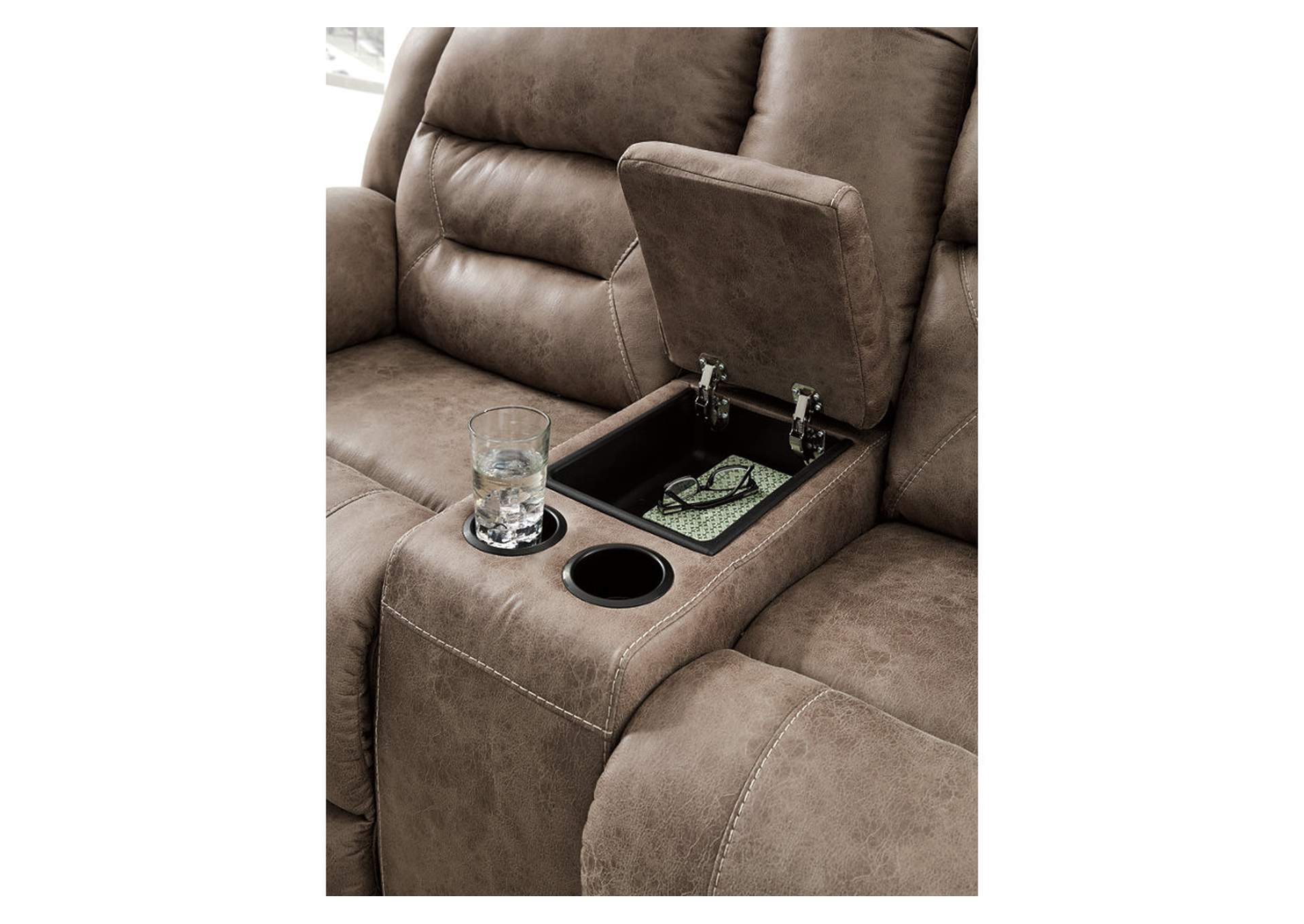 Stoneland Power Reclining Loveseat with Console,Signature Design By Ashley