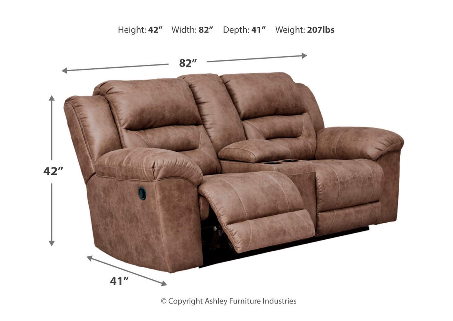 Stoneland Reclining Sofa, Loveseat and Recliner,Signature Design By Ashley