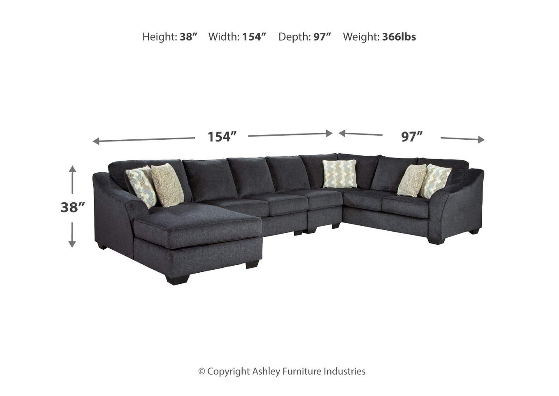 Eltmann 4-Piece Sectional with Chaise,Signature Design By Ashley