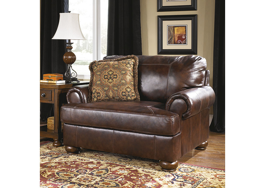 Axiom Walnut Chair and a Half,ABF Signature Design by Ashley
