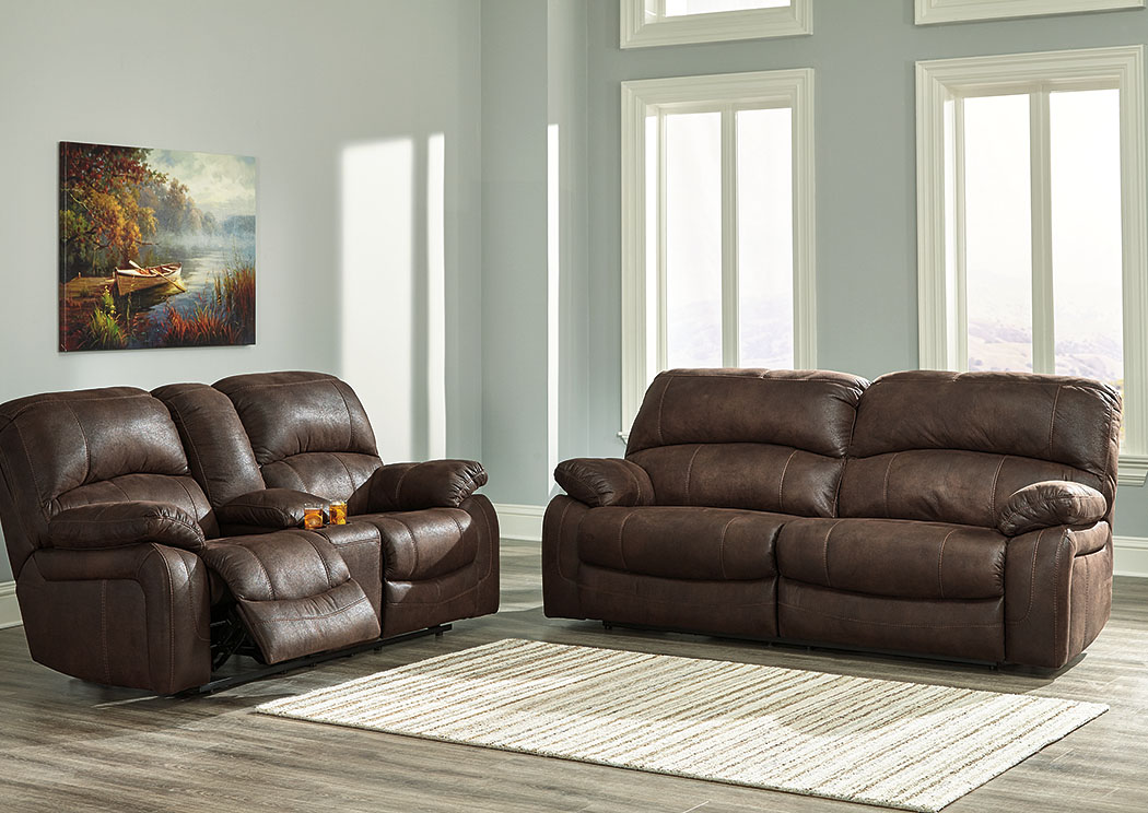 Zavier Truffle 2 Seat Power Reclining Sofa and Loveseat,ABF Signature Design by Ashley
