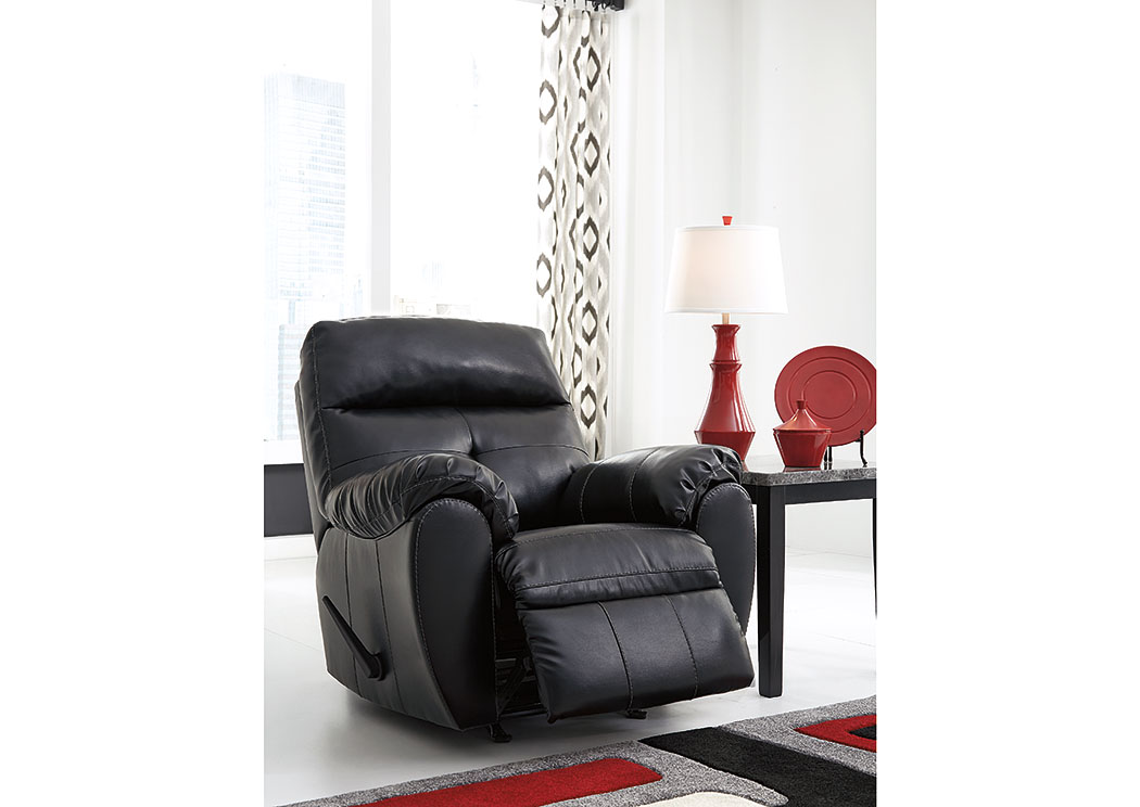 Bastrop DuraBlend Midnight Rocker Recliner,ABF Benchcraft