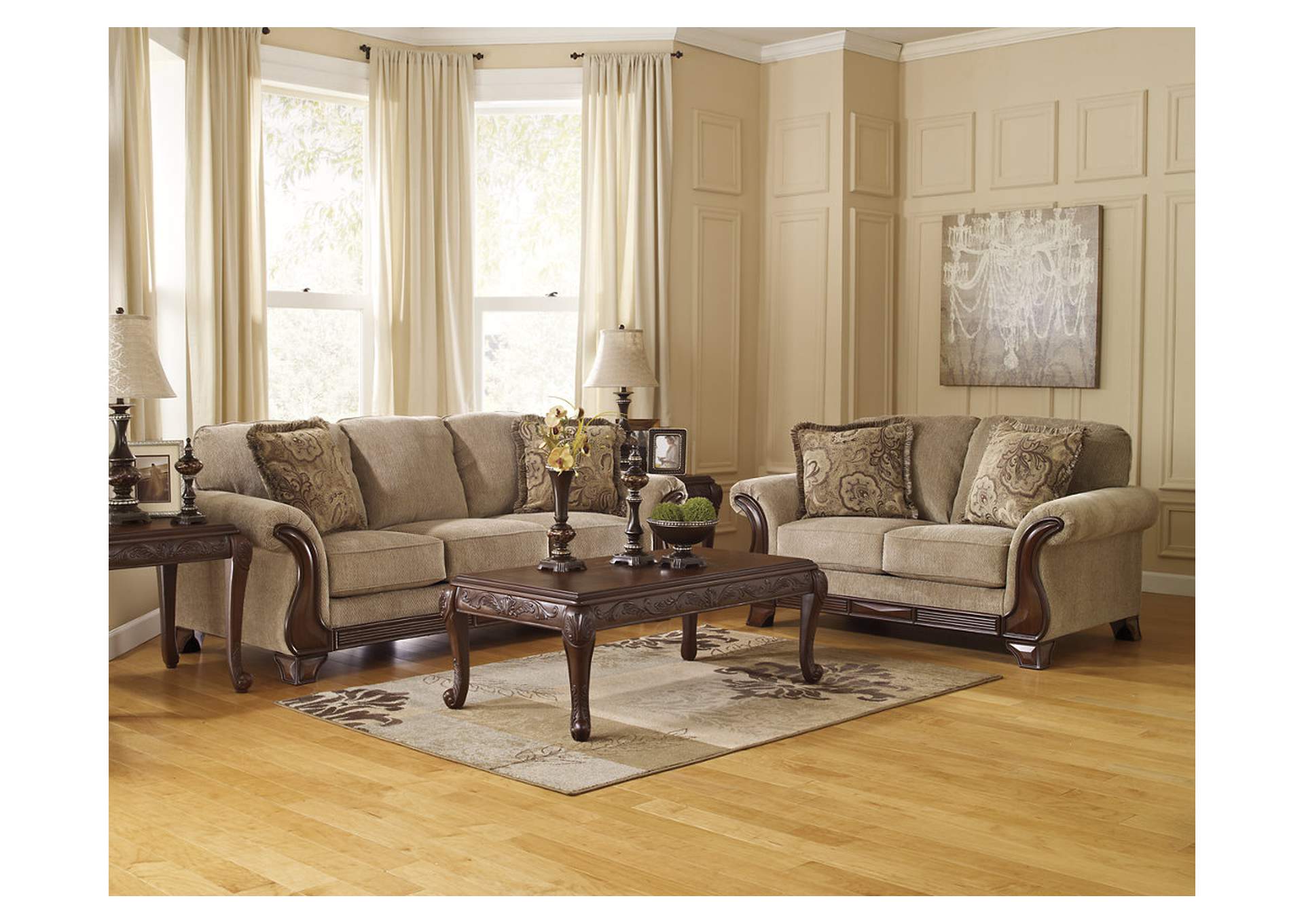 Lanett Sofa and Loveseat Furniture World NW