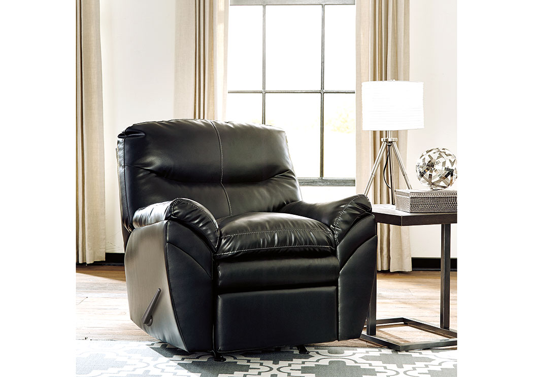 Tassler DuraBlend Black Rocker Recliner,ABF Signature Design by Ashley