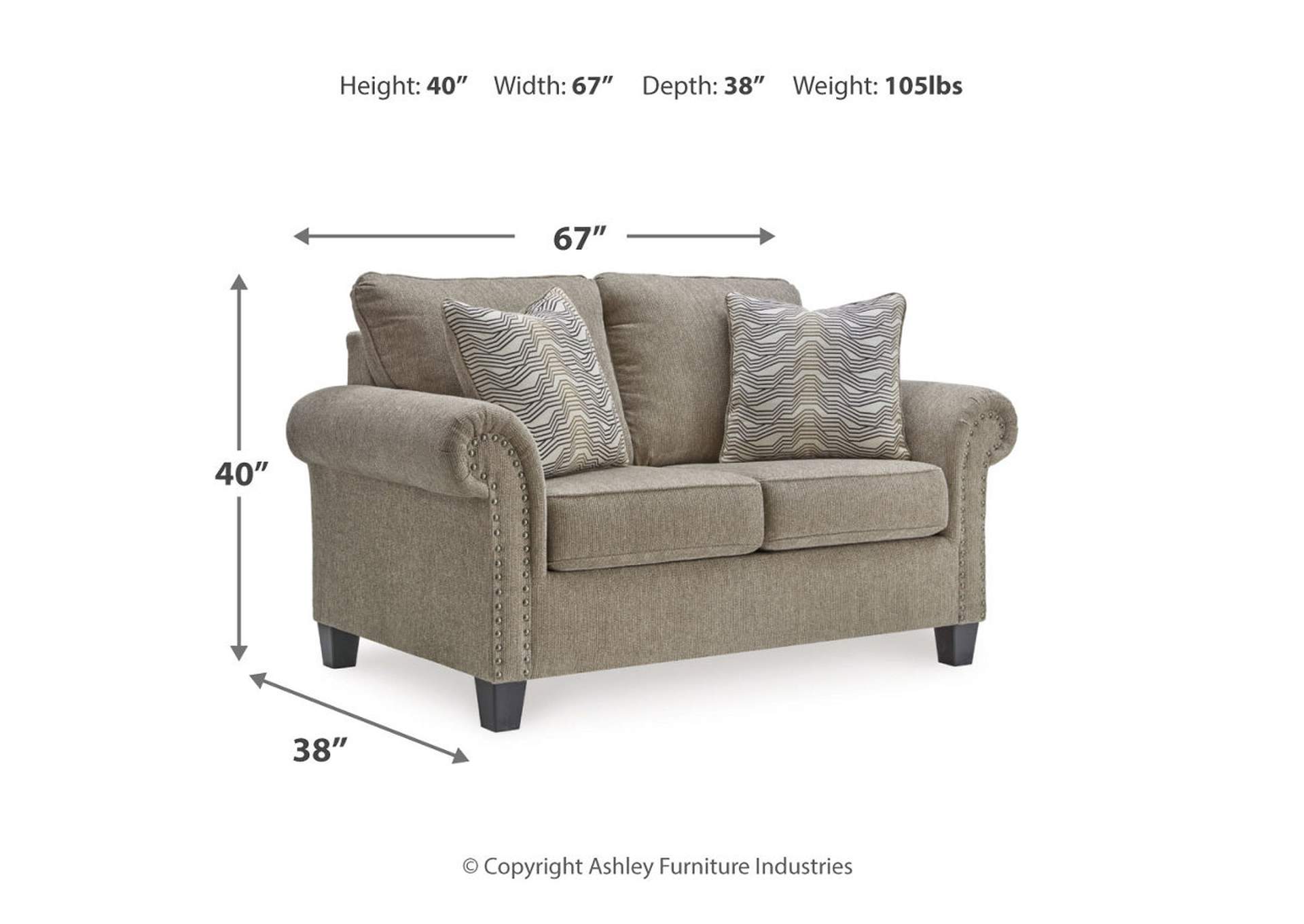 Shewsbury Loveseat,Benchcraft