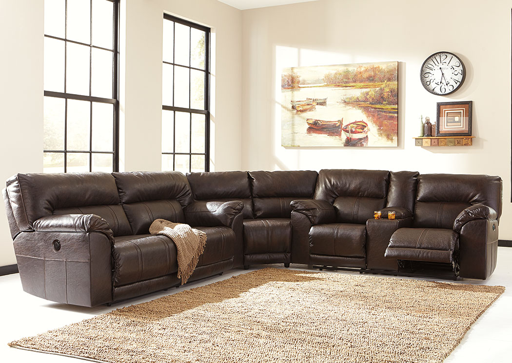 Barrettsville DuraBlend® Reclining Sectional,ABF Benchcraft