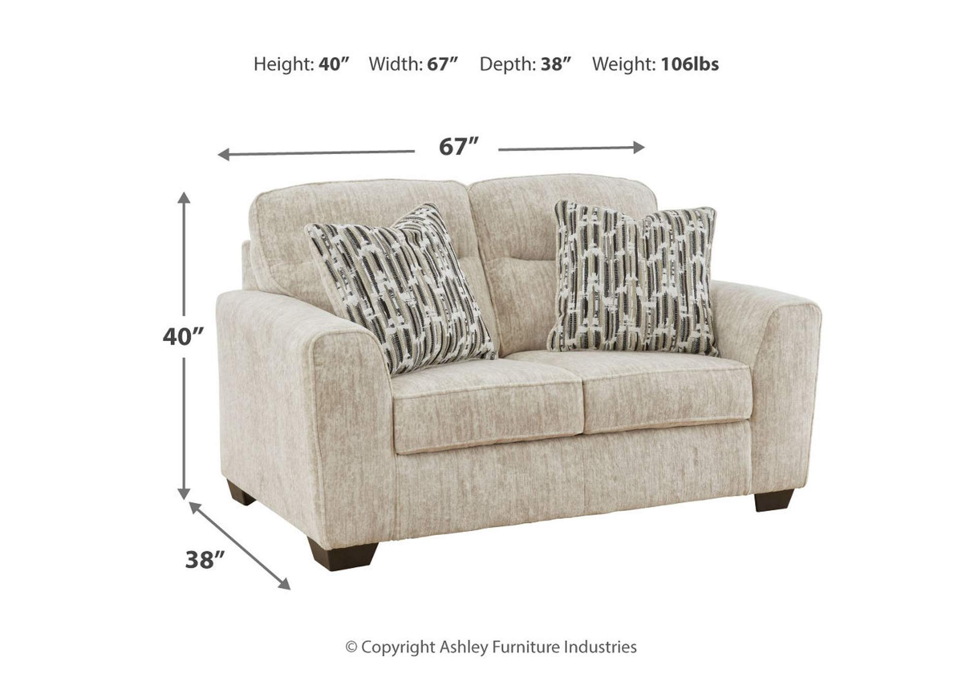 Lonoke Loveseat,Signature Design By Ashley