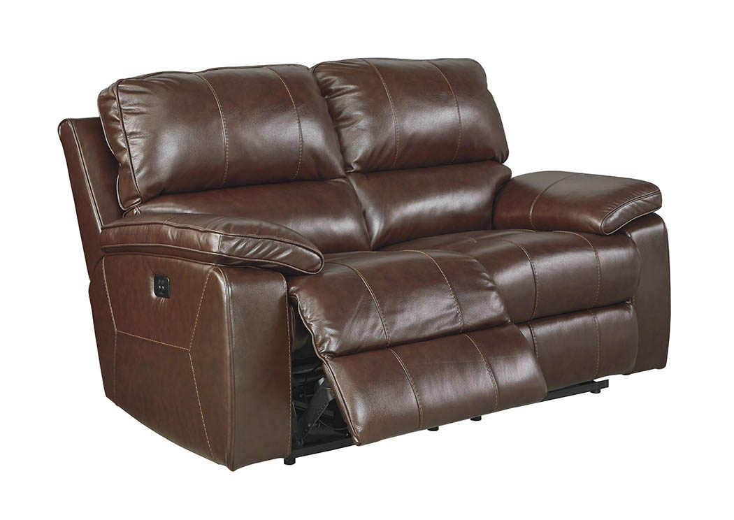 Transister Coffee Power Reclining Loveseat w/Adjustable Headrest,ABF Signature Design by Ashley