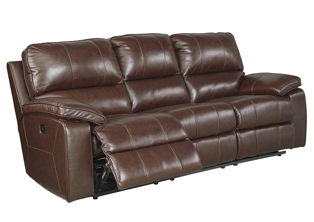 Transister Coffee Power Reclining Sofa w/Adjustable Headrest,ABF Signature Design by Ashley